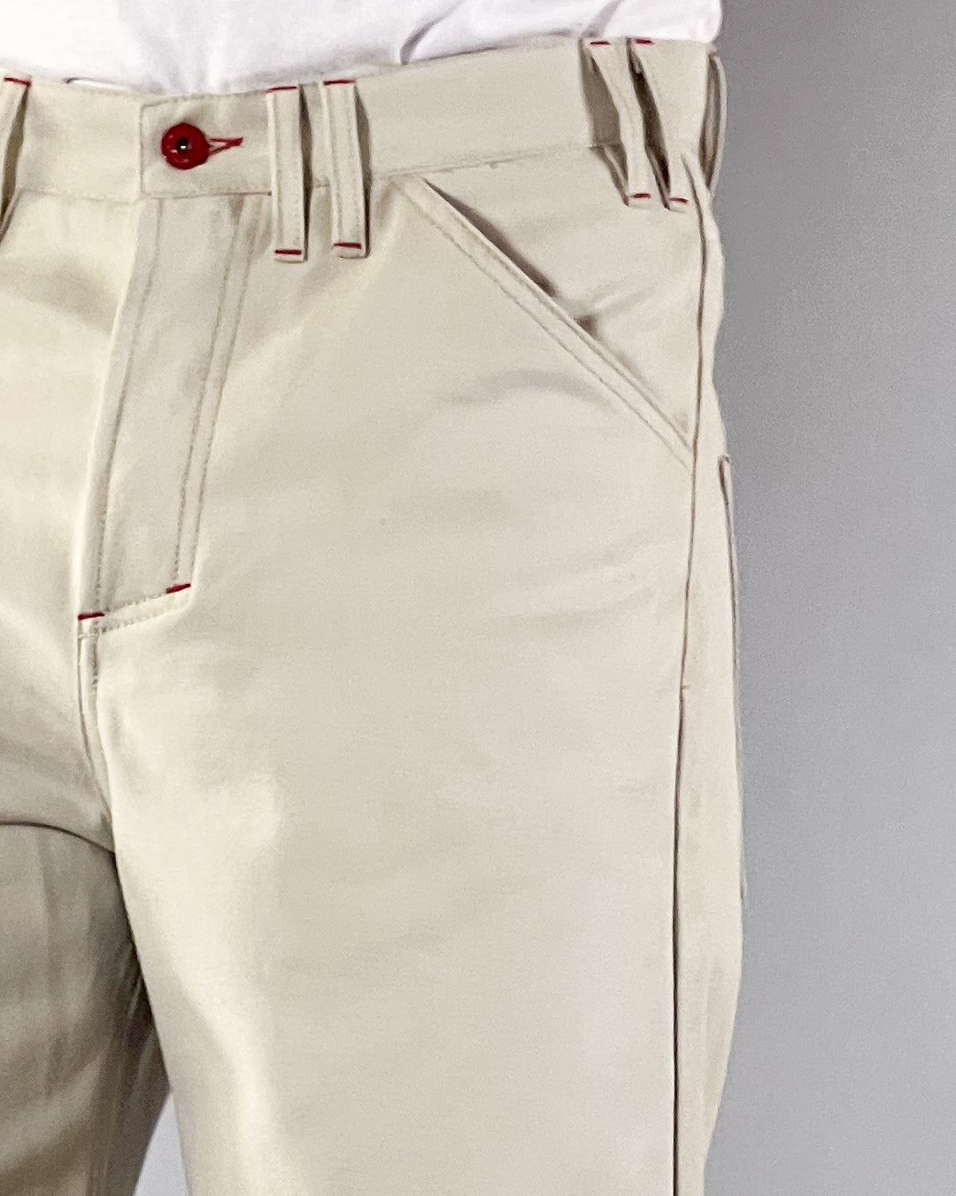 Pantalon Dikye en gabardine grise 