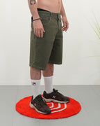 GABARDINE SALE GREEN - Sample Shorts