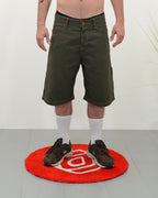 GABARDINE STAR GREEN - Sample Shorts