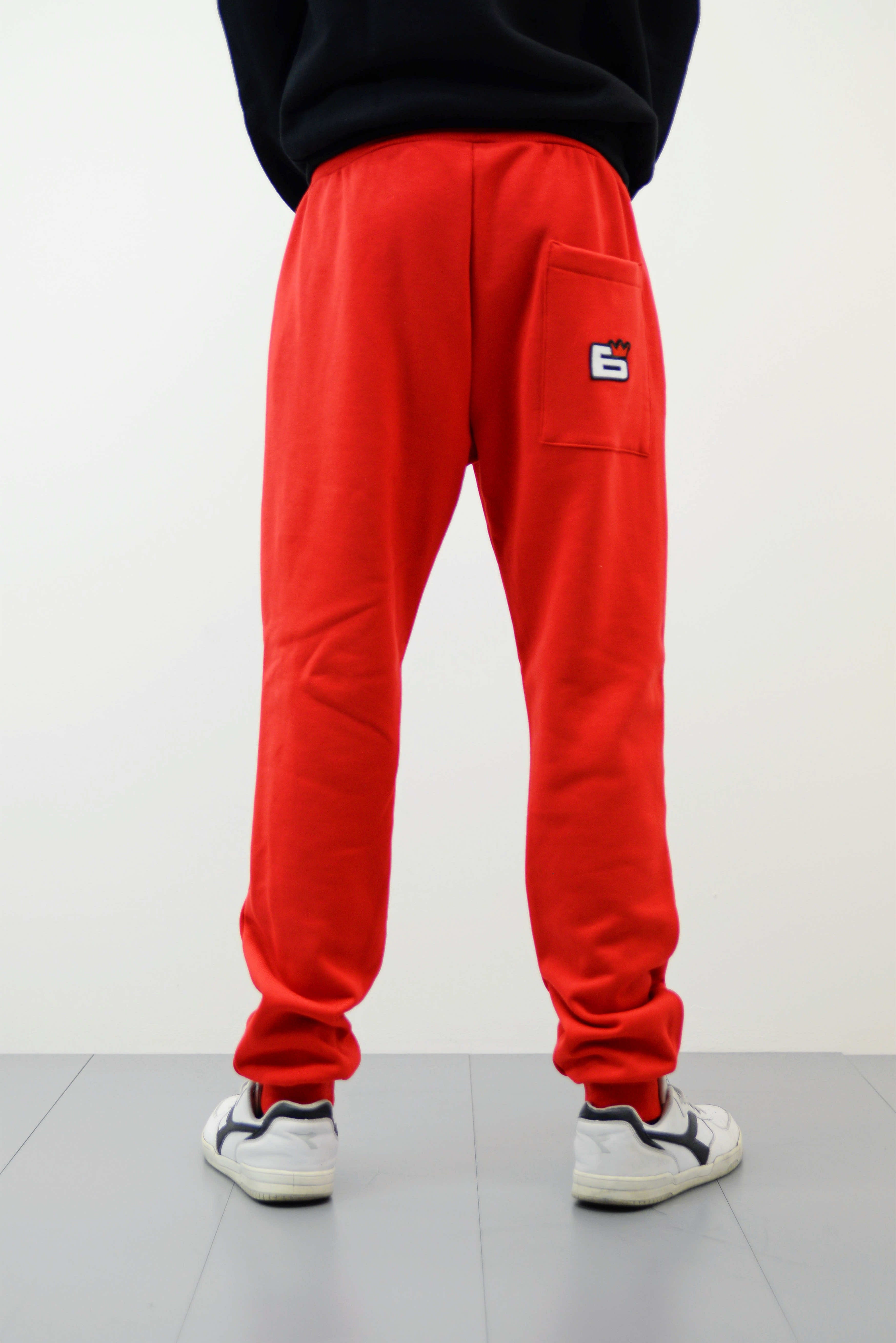 SWEATPANTS RED - Pants