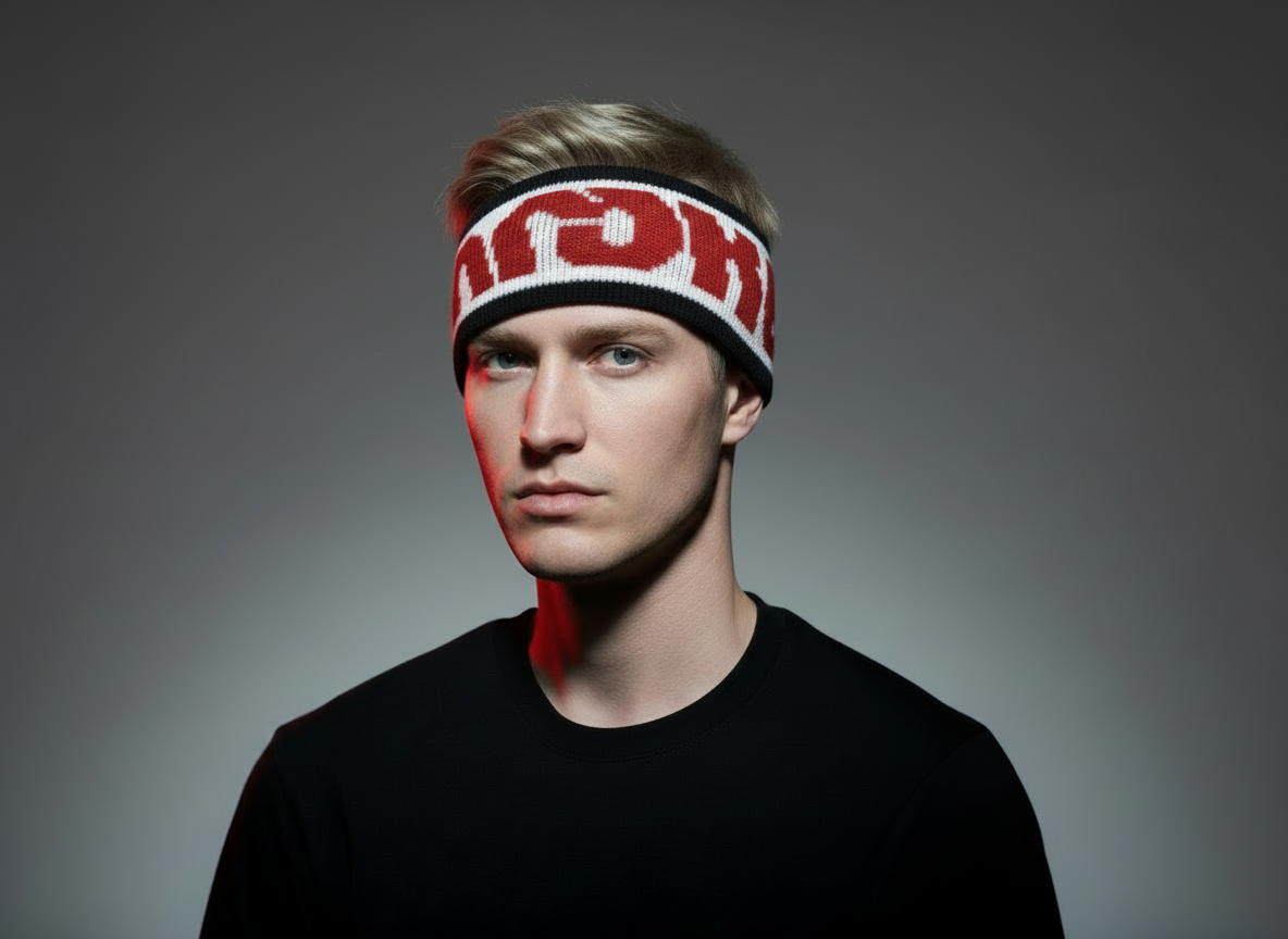TILT BAND - Headband WHITE RED