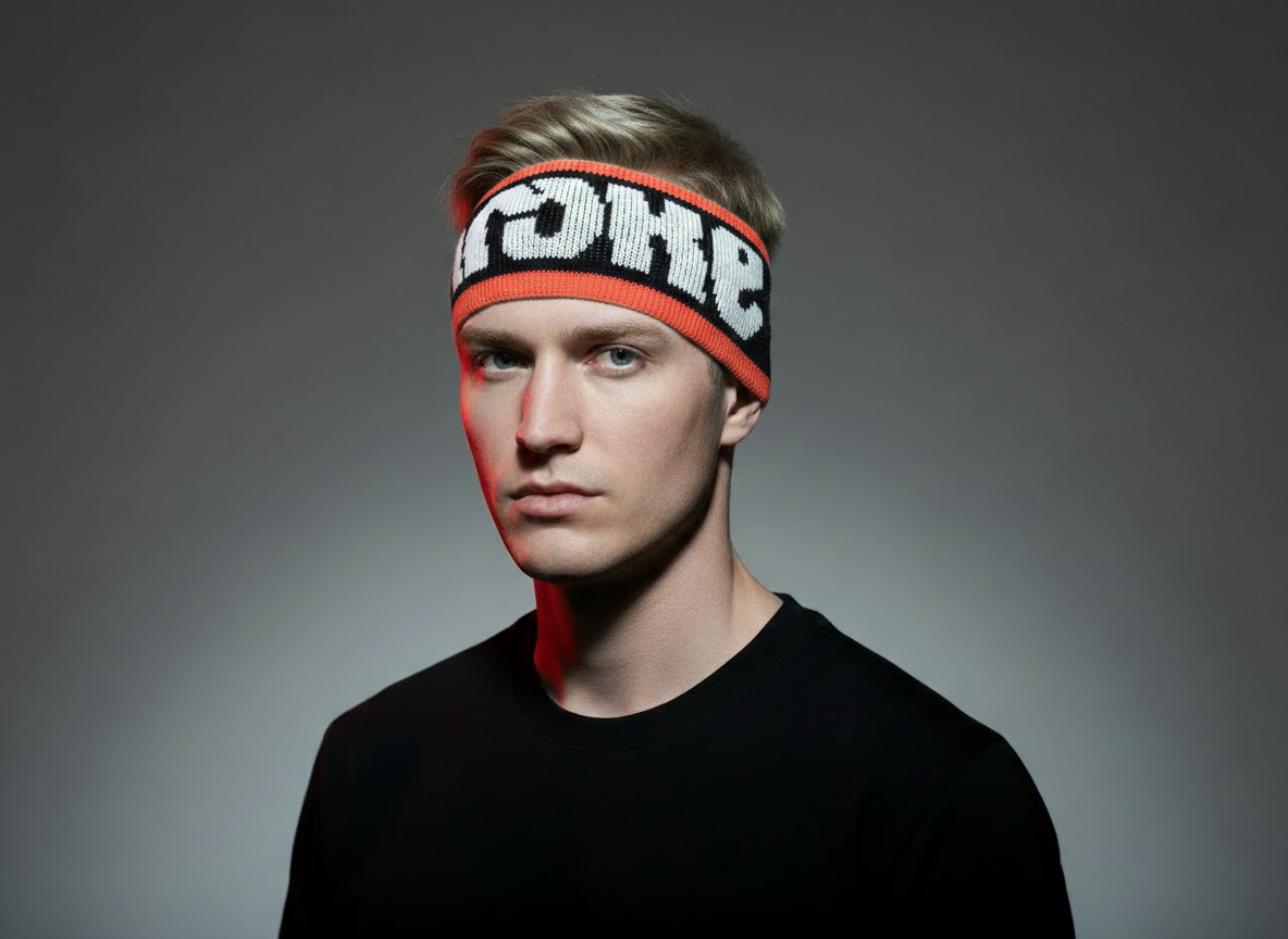 TILT BAND - Headband ORANGE WHITE