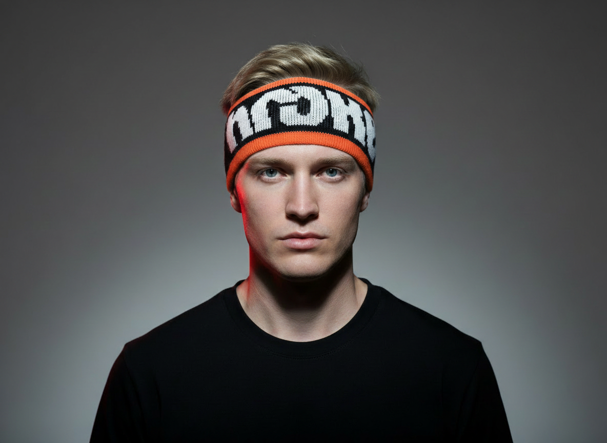 TILT BAND - Headband ORANGE WHITE