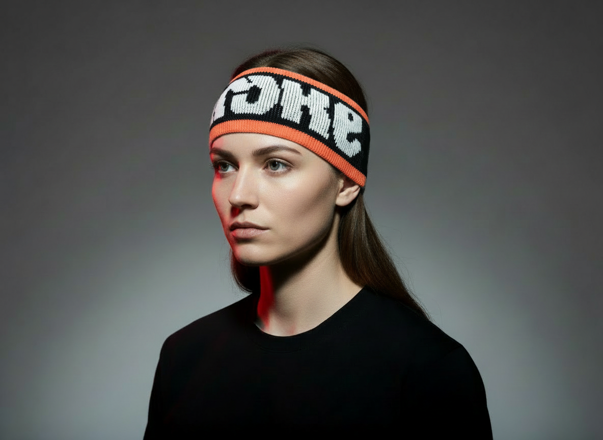 TILT BAND - Headband ORANGE WHITE W.