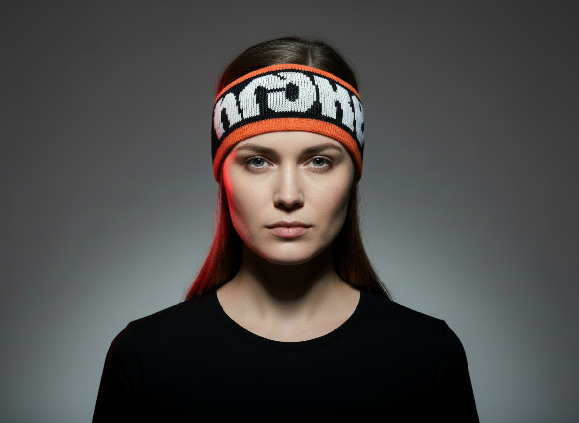 TILT BAND - Headband ORANGE WHITE