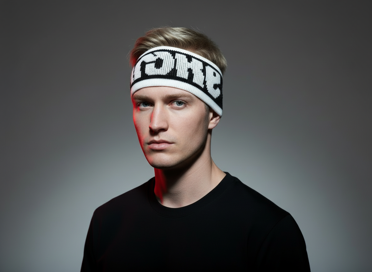 TILT BAND - Headband BLACK WHITE