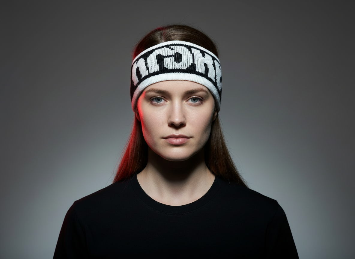 TILT BAND - Headband BLACK WHITE W.