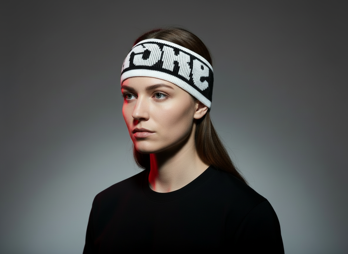 TILT BAND - Headband BLACK WHITE W.