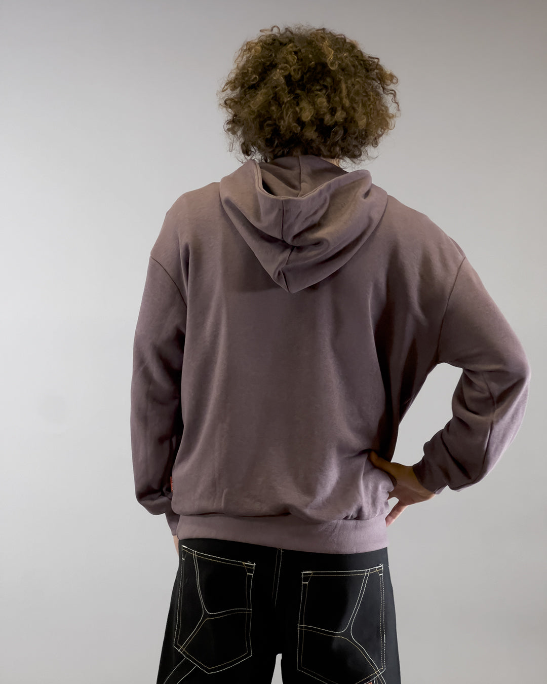 ARTY SWEAT HOODED DUSTY BURGUNDY 2K26 LOGO
