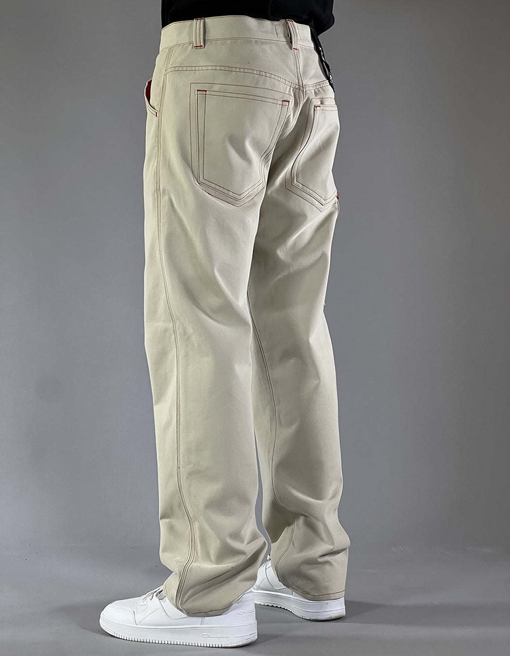 BROKE Utility Pants - STAR Light Beige Gabardina
