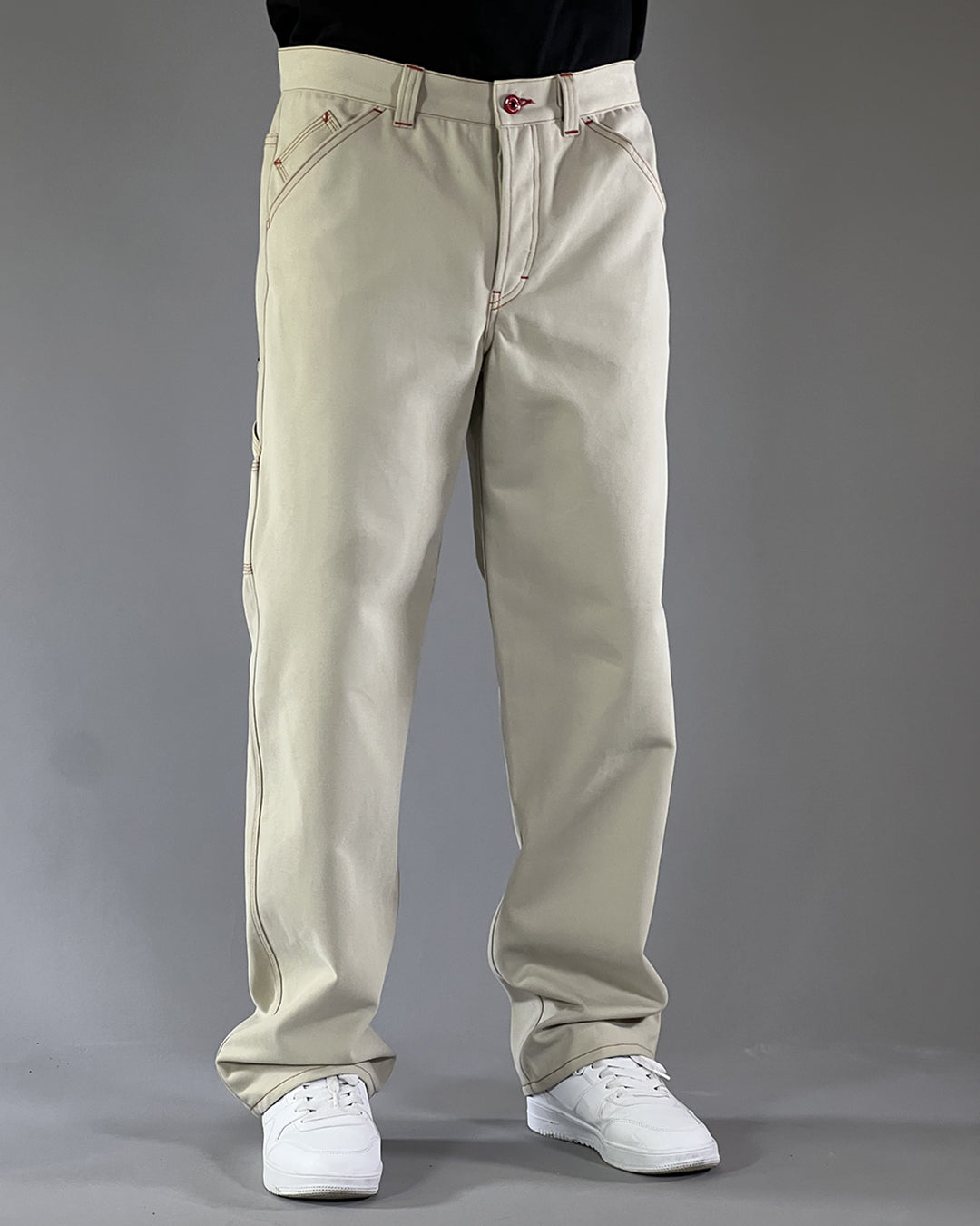BROKE Utility Pants - STAR Light Beige Gabardina