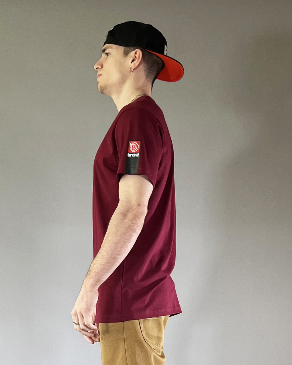 T-SHIRT REGULAR SS2K26 RECALL BORDEAUX