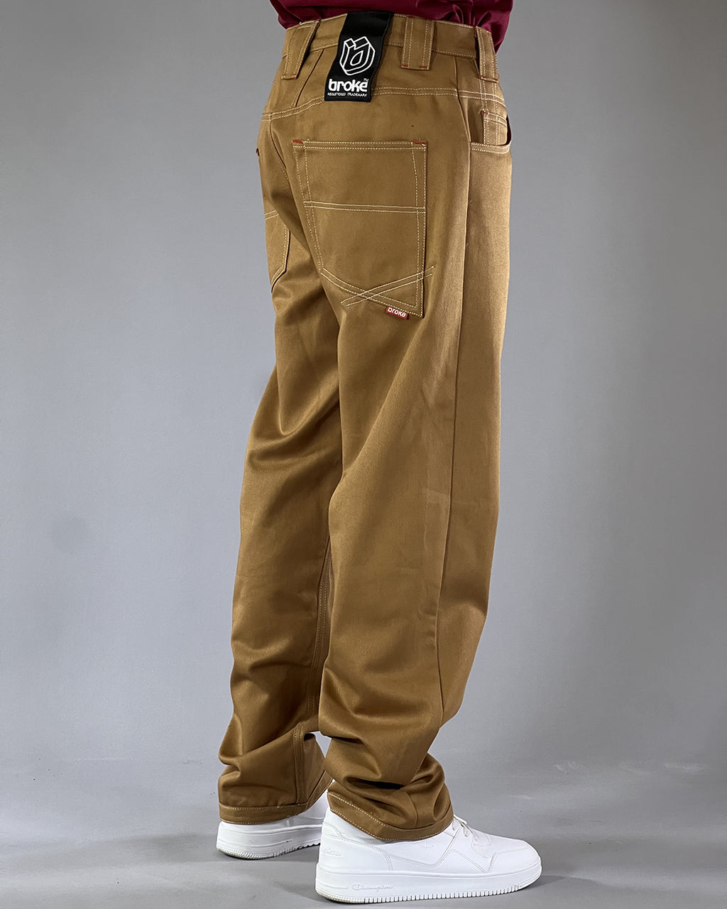 Pantalon Dikye en gabardine grise 