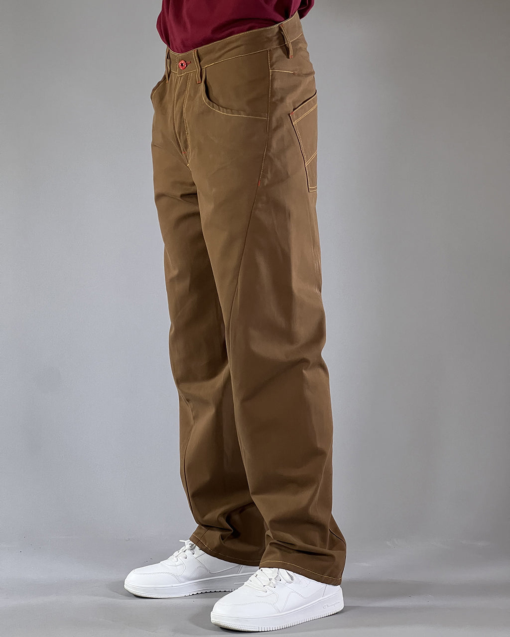 Pantalon Dikye en gabardine grise 