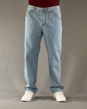 Dikye-Hose aus grauer Gabardine 