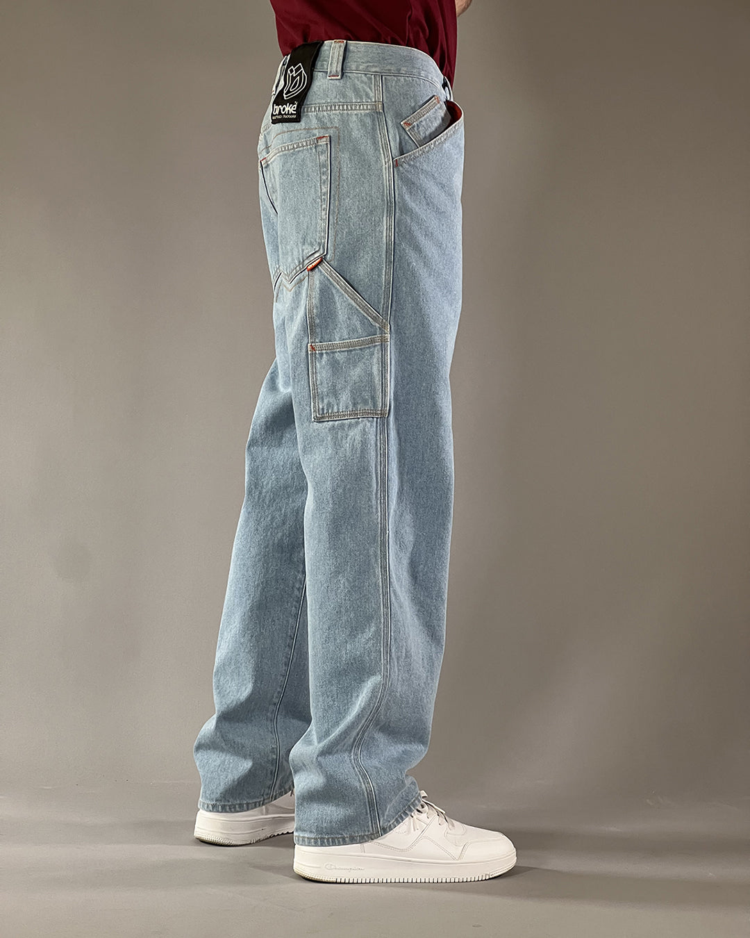 Pants BROKE Utility Pants - STAR  Denim Bleach