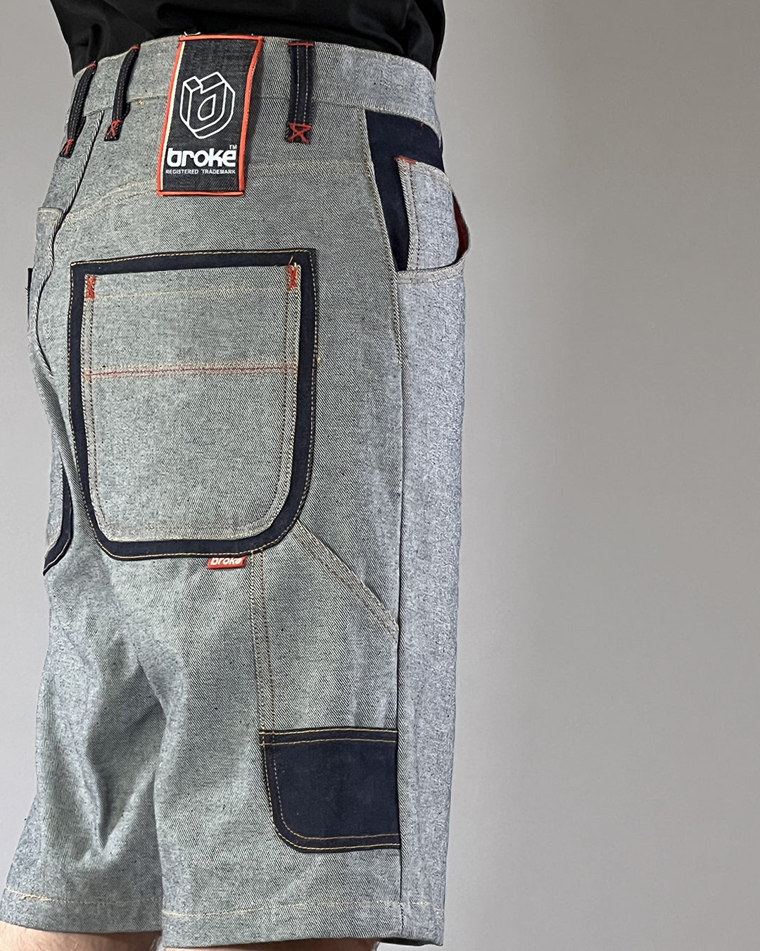Broke – Work Short Outline – Full Reverse Denim