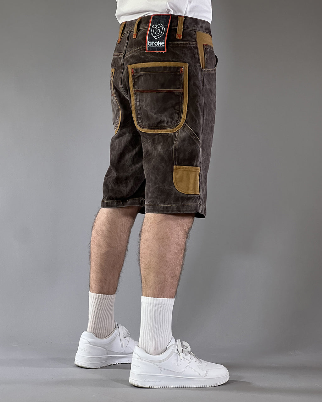 Broke – Work Short Outline – Coated Brown & Mustard