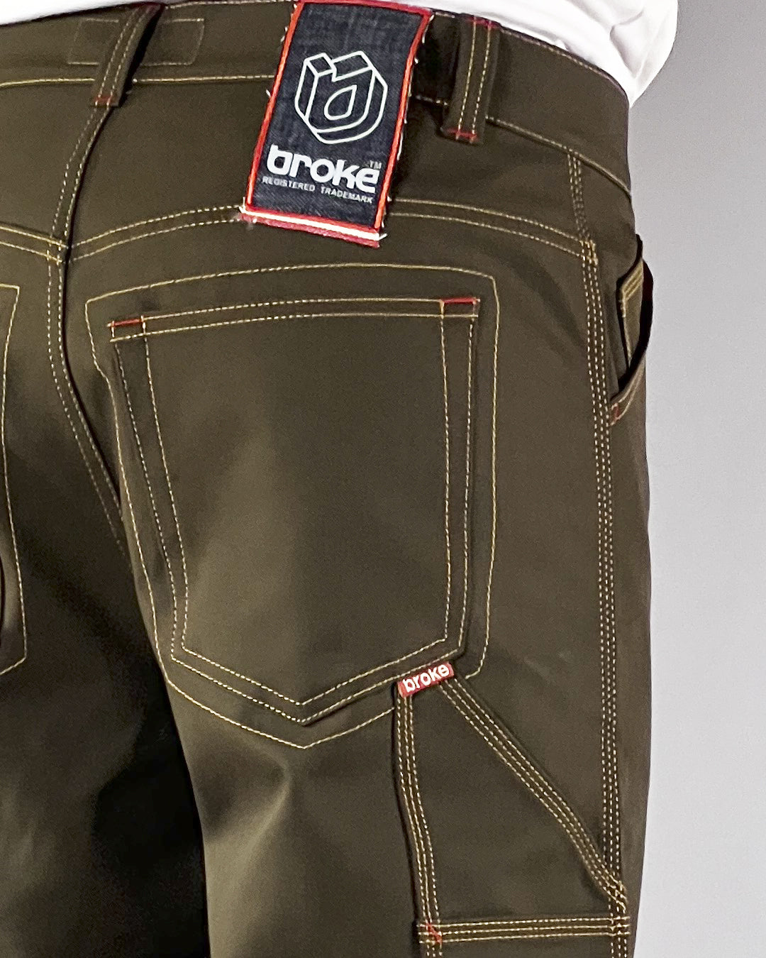 Broke -WORK STAR SHORTS – GABARDINE FOREST