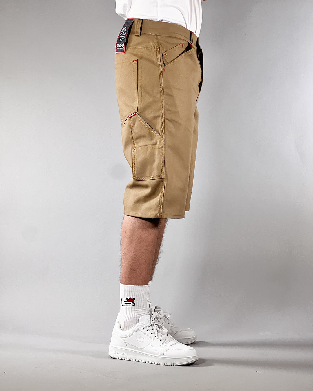 Broke -WORK STAR SHORTS – GABARDINA TABACCO