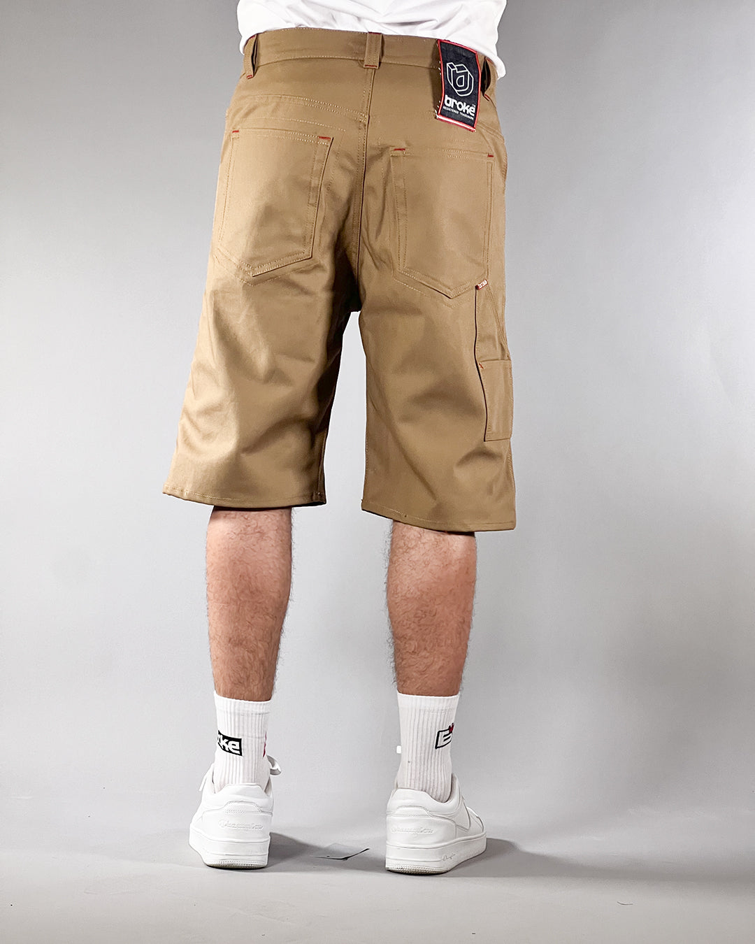 Broke -WORK STAR SHORTS – GABARDINA TABACCO