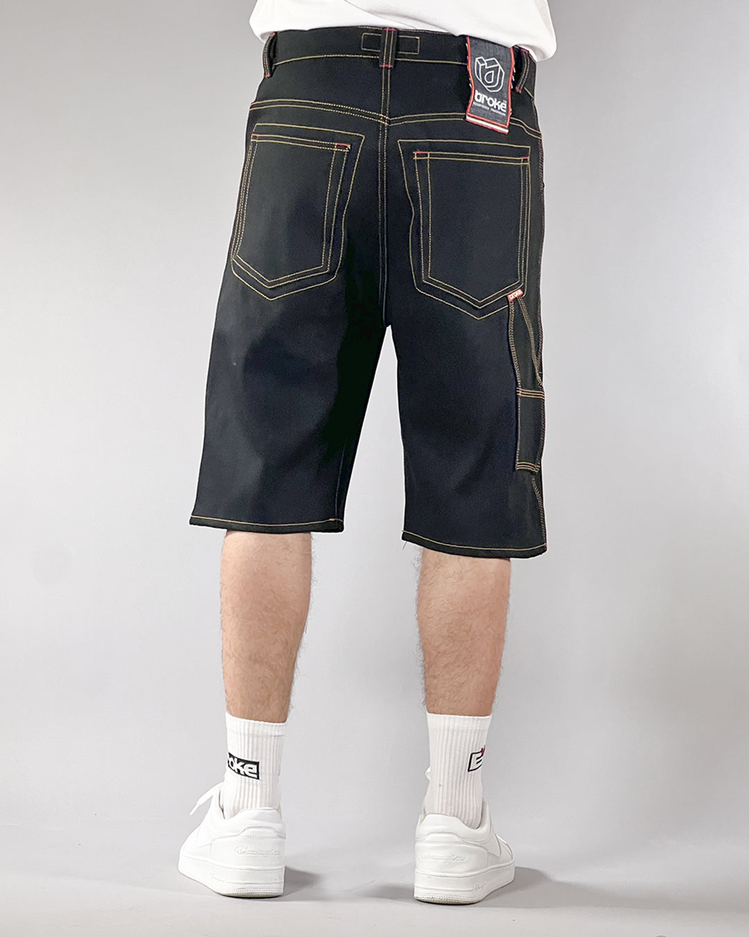 Broke -WORK STAR SHORTS – BULL DENIM BLACK