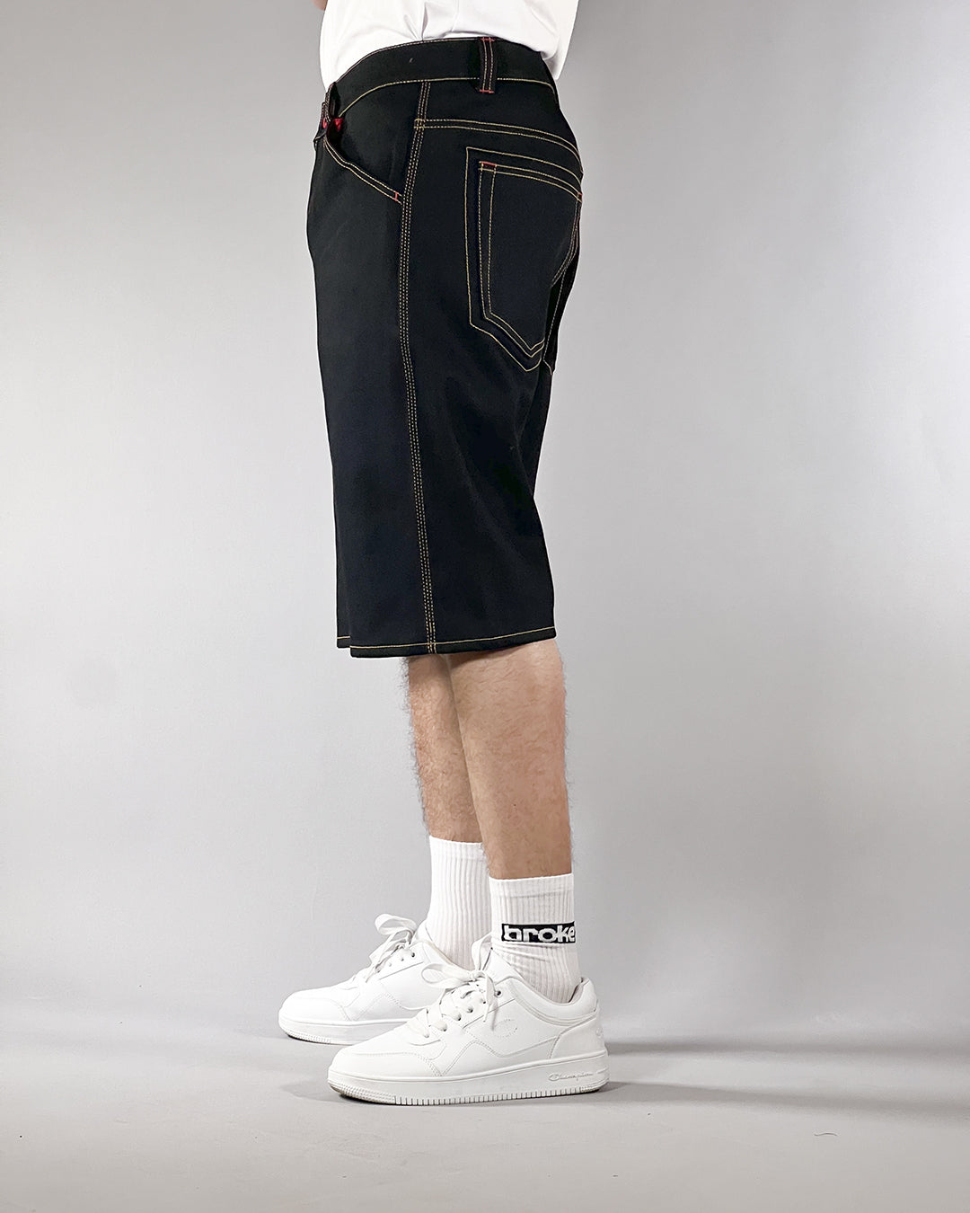 Broke -WORK STAR SHORTS – BULL DENIM BLACK