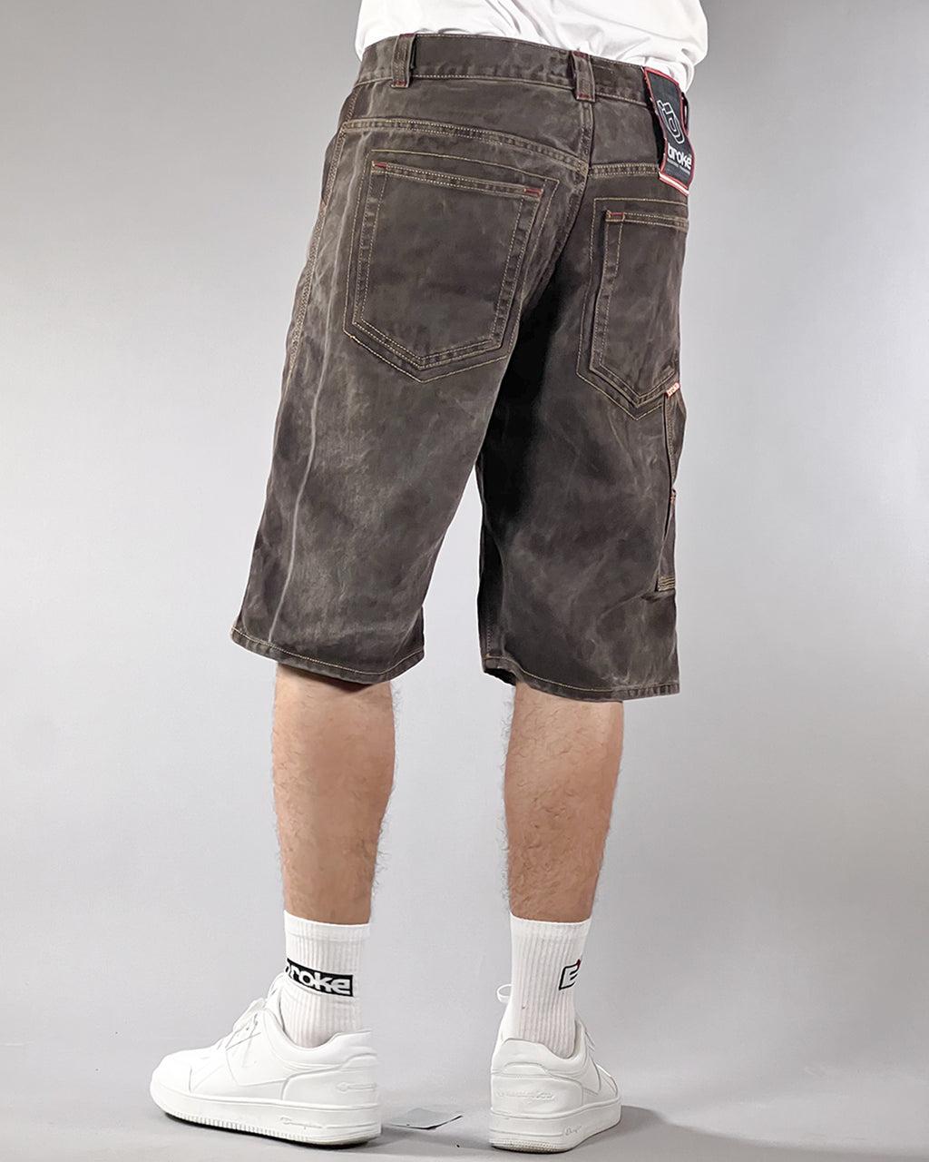 Broke -WORK STAR SHORTS – RESINATED EDITION BROWN