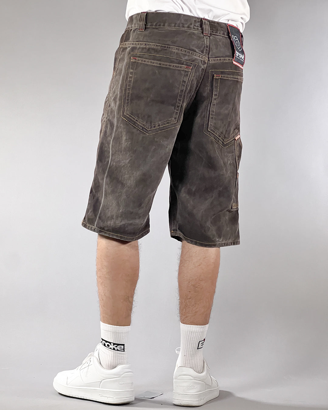 Broke -WORK STAR SHORTS – RESINATED EDITION BROWN