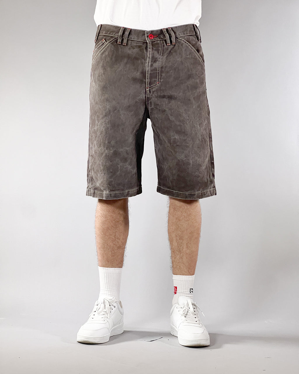 Broke -BASIC SHORTS – DESIGN 5-POCKETS – RESINATED CHARCOAL