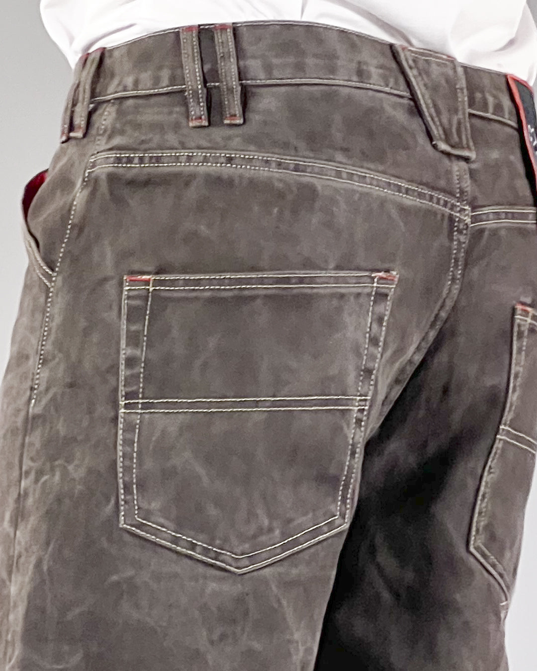Pantalon Dikye en gabardine grise 