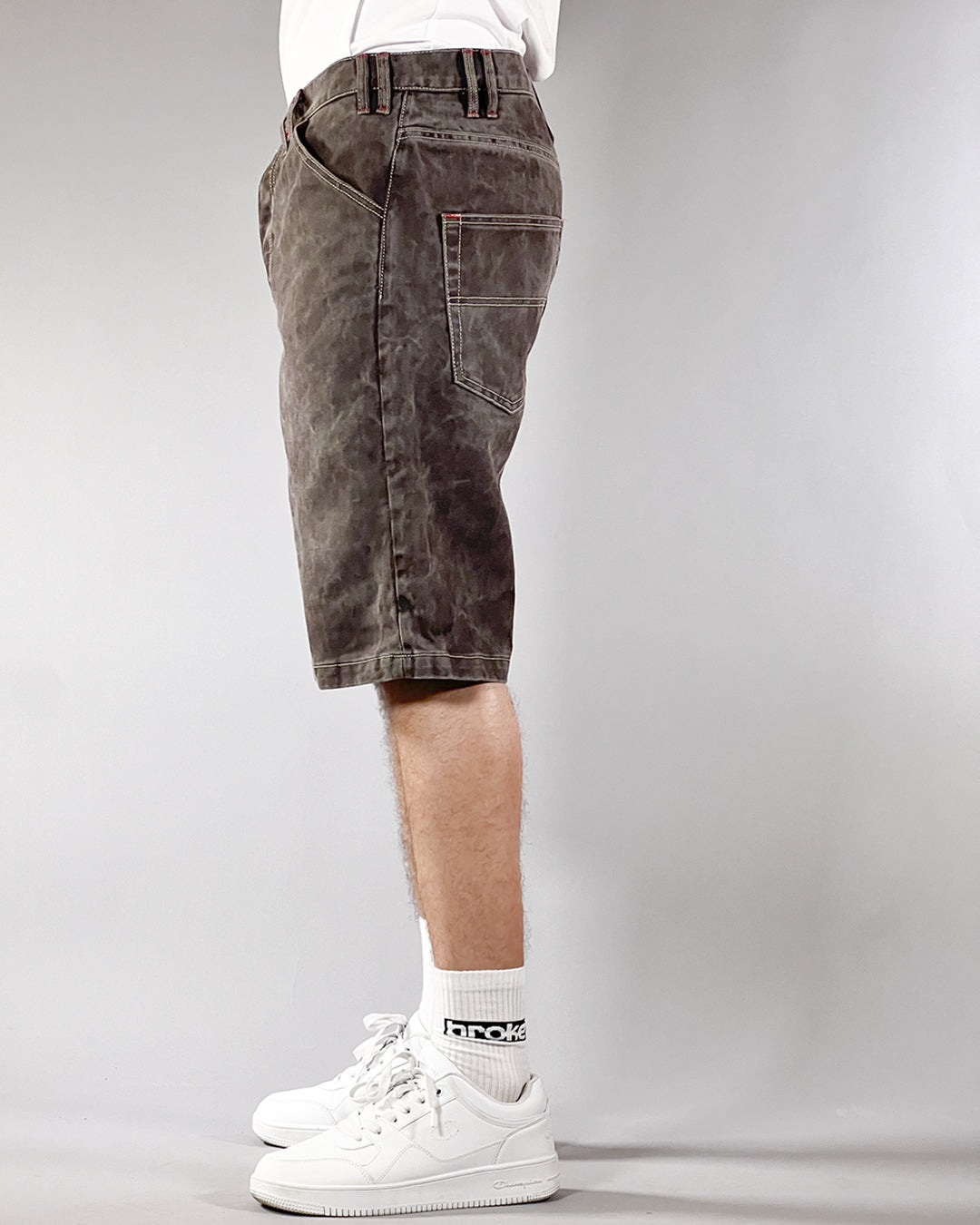Pantalon Dikye en gabardine grise 