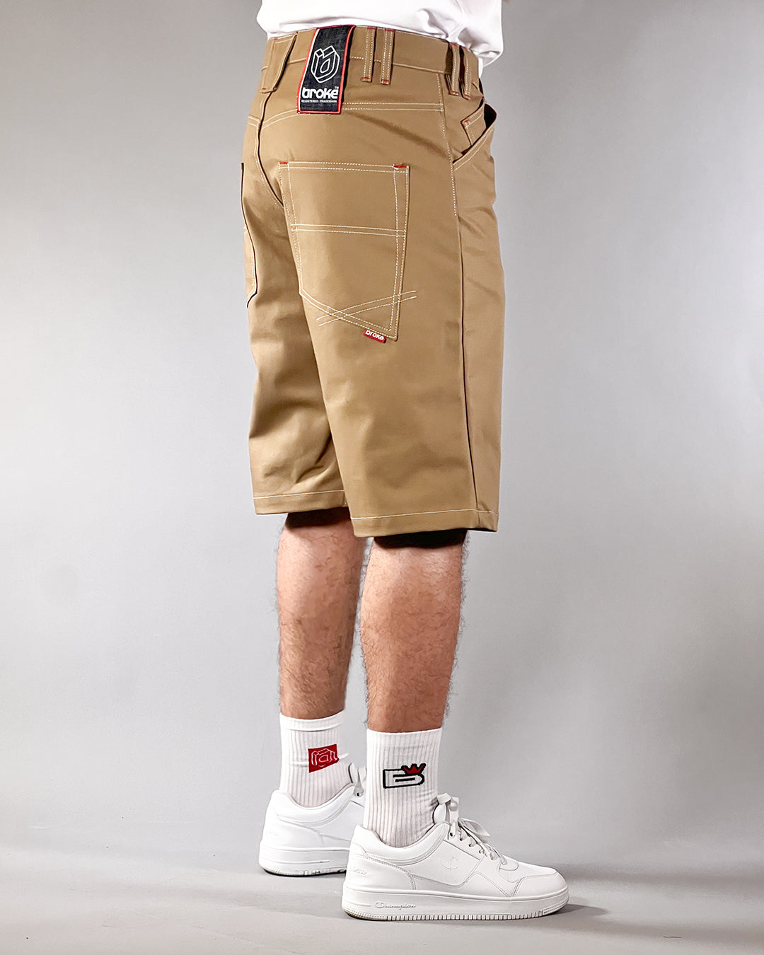 Broke -BASIC SHORTS – DESIGN 5-POCKETS – KHAKI GOLD