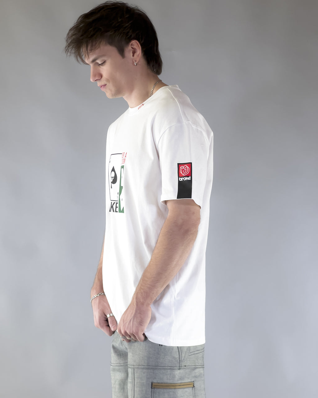 T-shirt Broke White sur pack de 2 