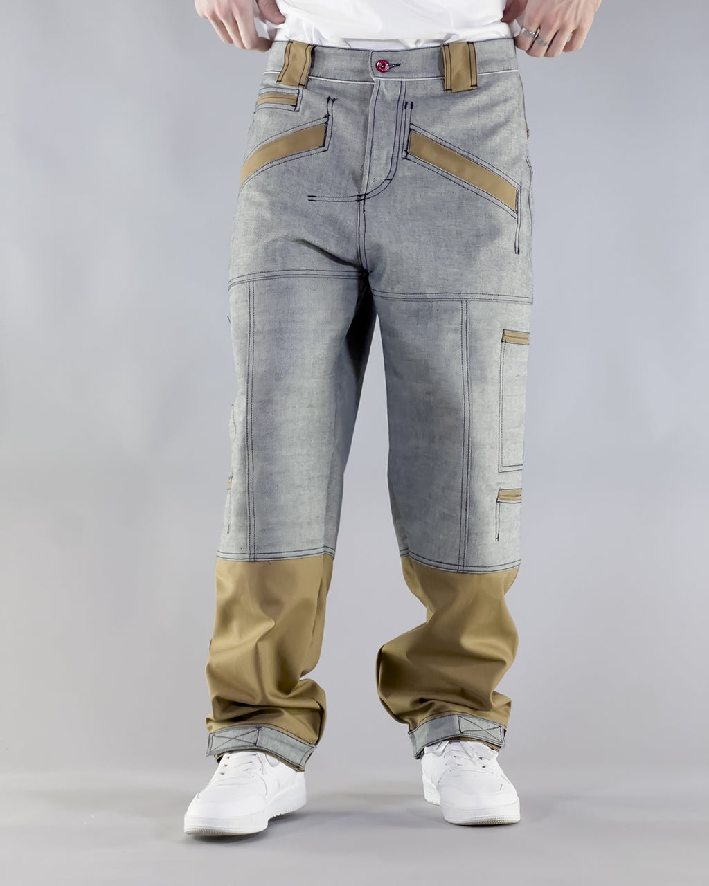 PANTS BROKE SHAKY – REVERSE SELVEDGE & CAMEL GABARDINE (SUPER EDIZIONE LIMITATA)