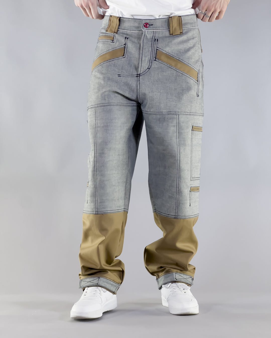 PANTS BROKE SHAKY – REVERSE SELVEDGE & CAMEL GABARDINE (SUPER EDIZIONE LIMITATA)
