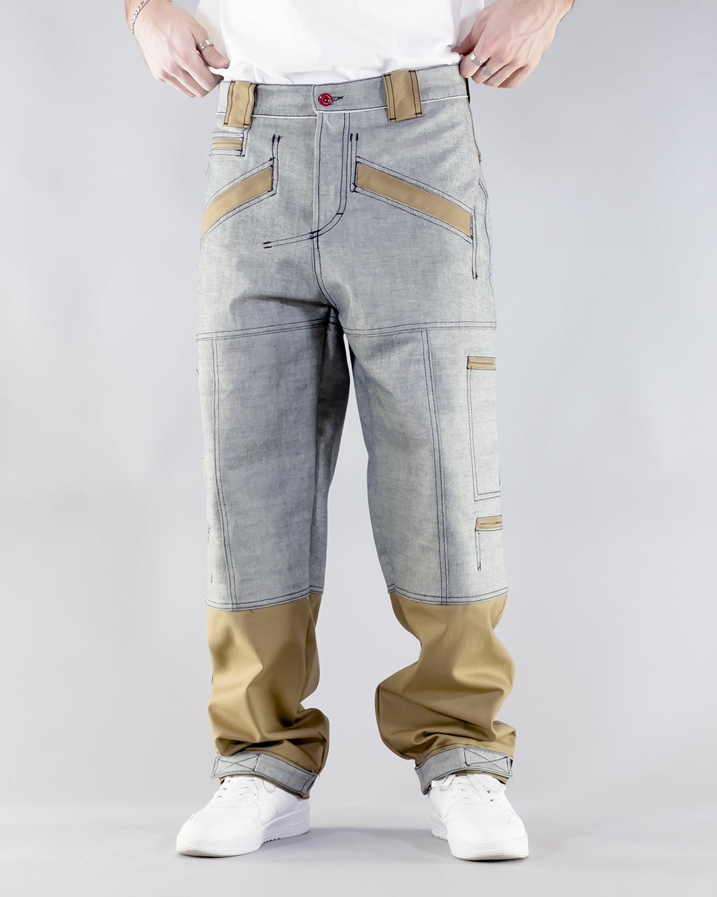 PANTS BROKE SHAKY – REVERSE SELVEDGE & CAMEL GABARDINE (SUPER EDIZIONE LIMITATA)