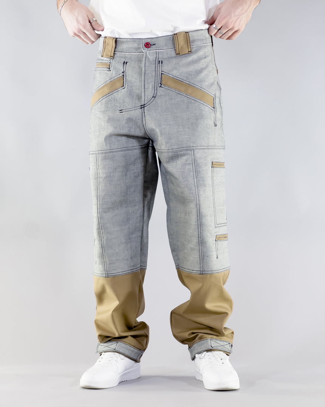 PANTS BROKE SHAKY – REVERSE SELVEDGE & CAMEL GABARDINE (SUPER EDIZIONE LIMITATA)