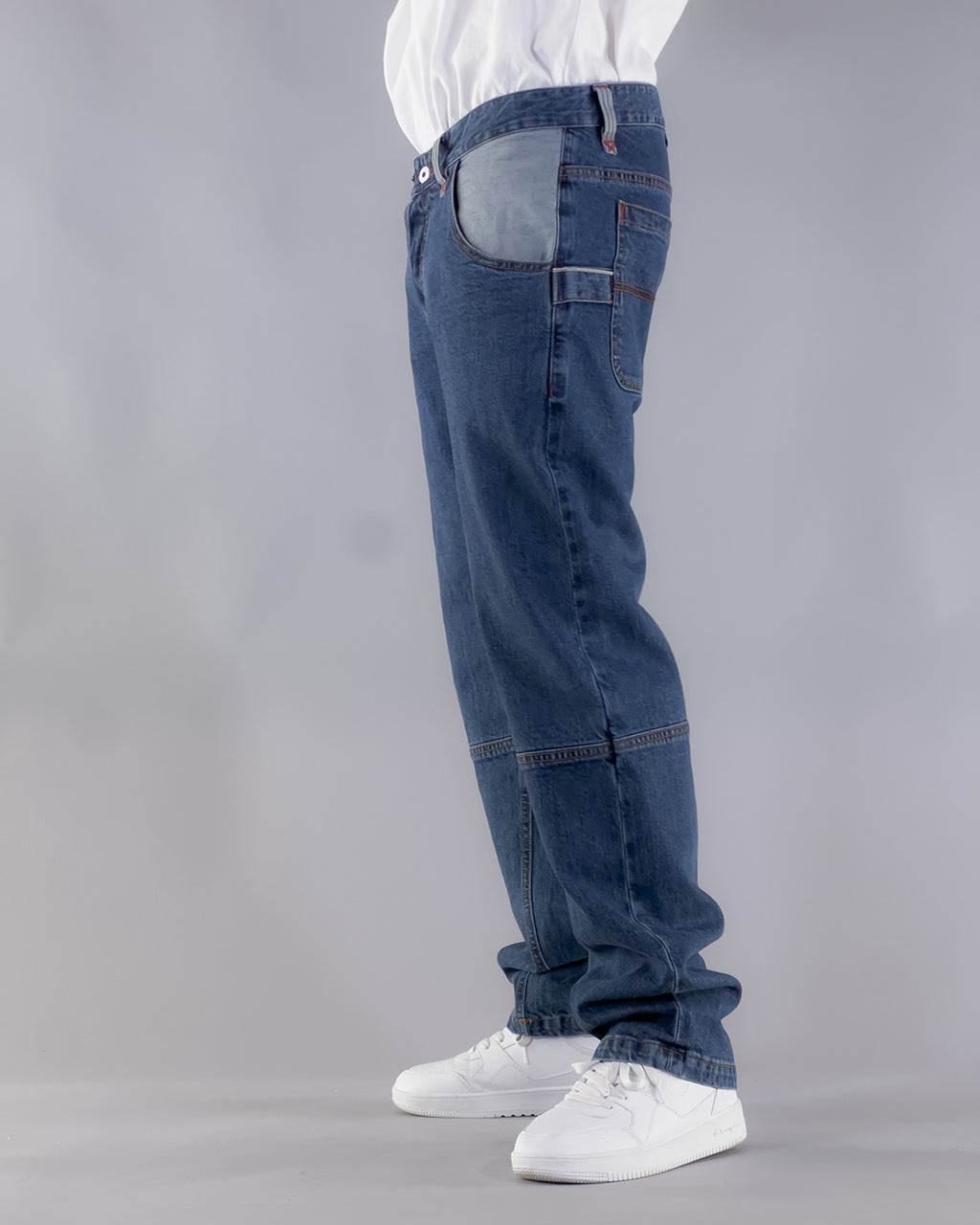 PANTS BROKE OUTLINE – SELVEDGE DENIM BLU STONE WASHED (EDIZIONE LIMITATA)