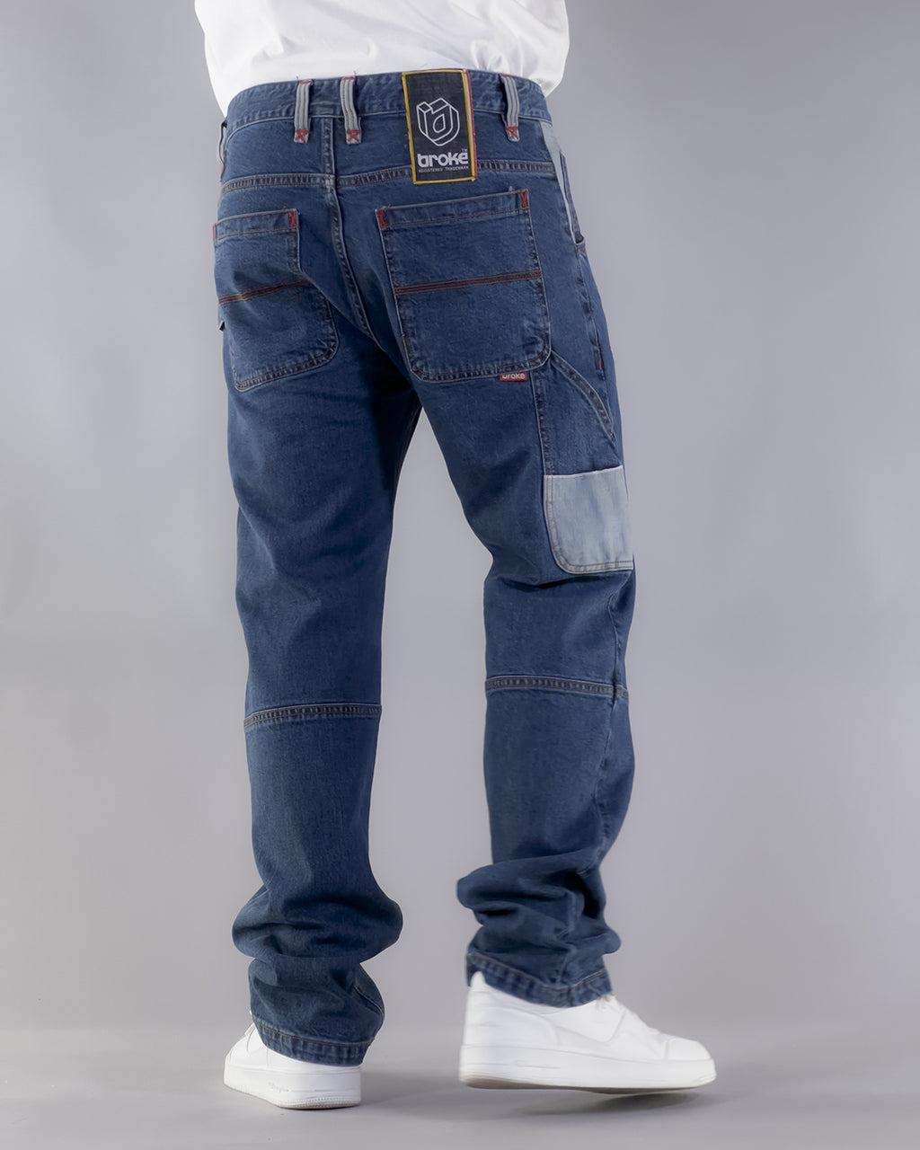 PANTS BROKE OUTLINE – SELVEDGE DENIM BLU STONE WASHED (EDIZIONE LIMITATA)