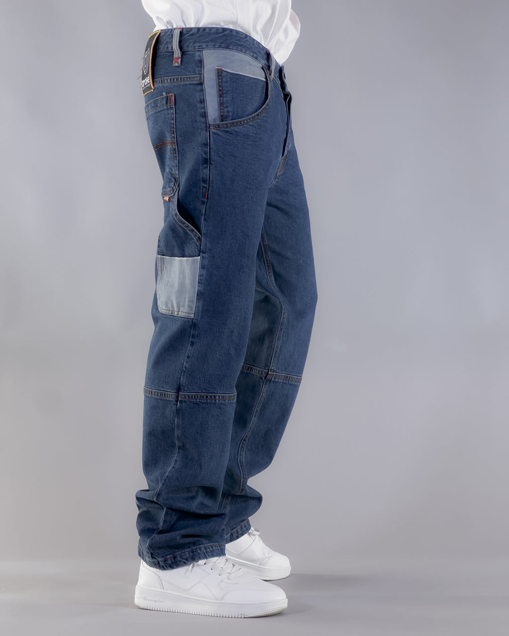 PANTS BROKE OUTLINE – SELVEDGE DENIM BLU STONE WASHED (EDIZIONE LIMITATA)