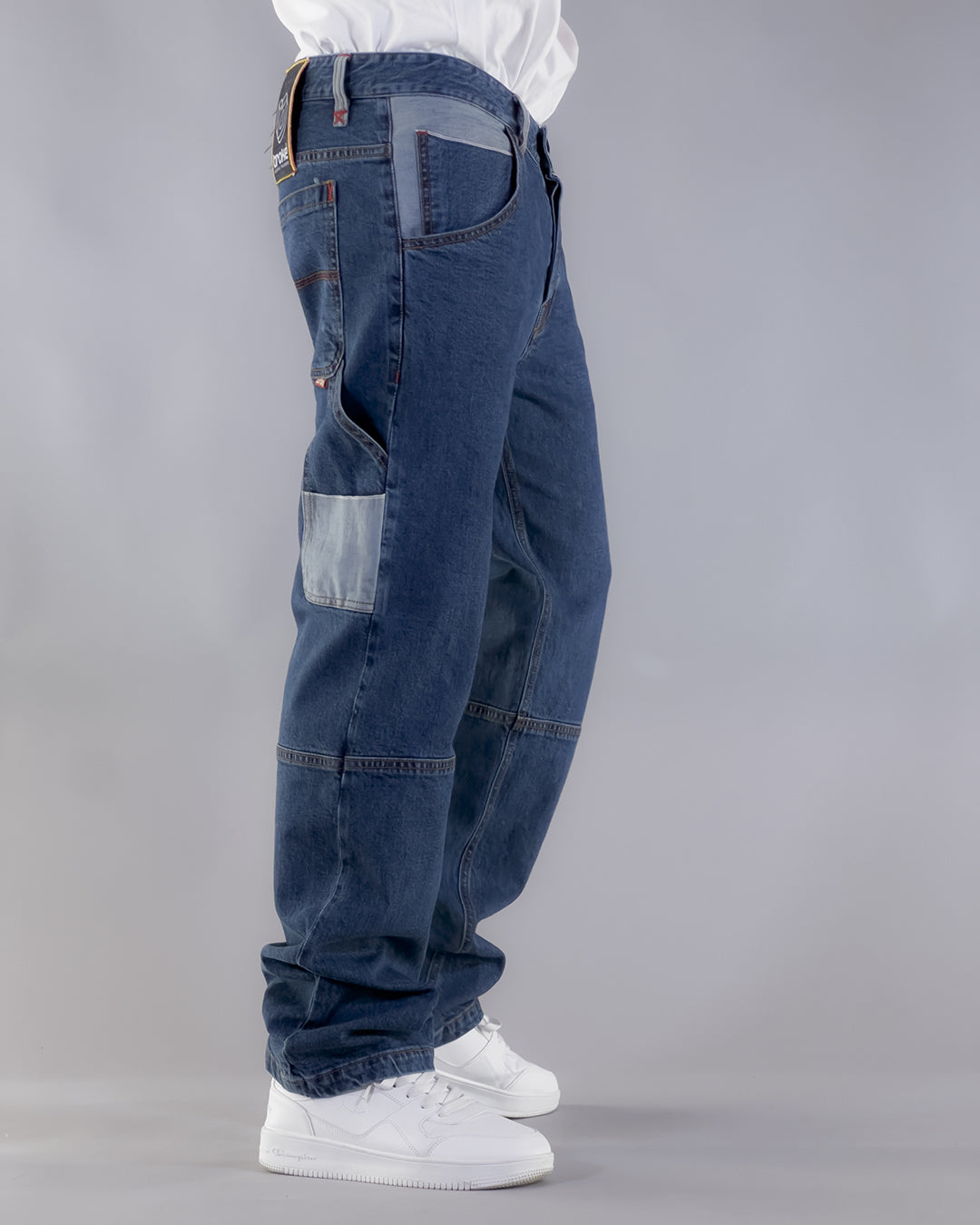 PANTS BROKE OUTLINE – SELVEDGE DENIM BLU STONE WASHED (EDIZIONE LIMITATA)