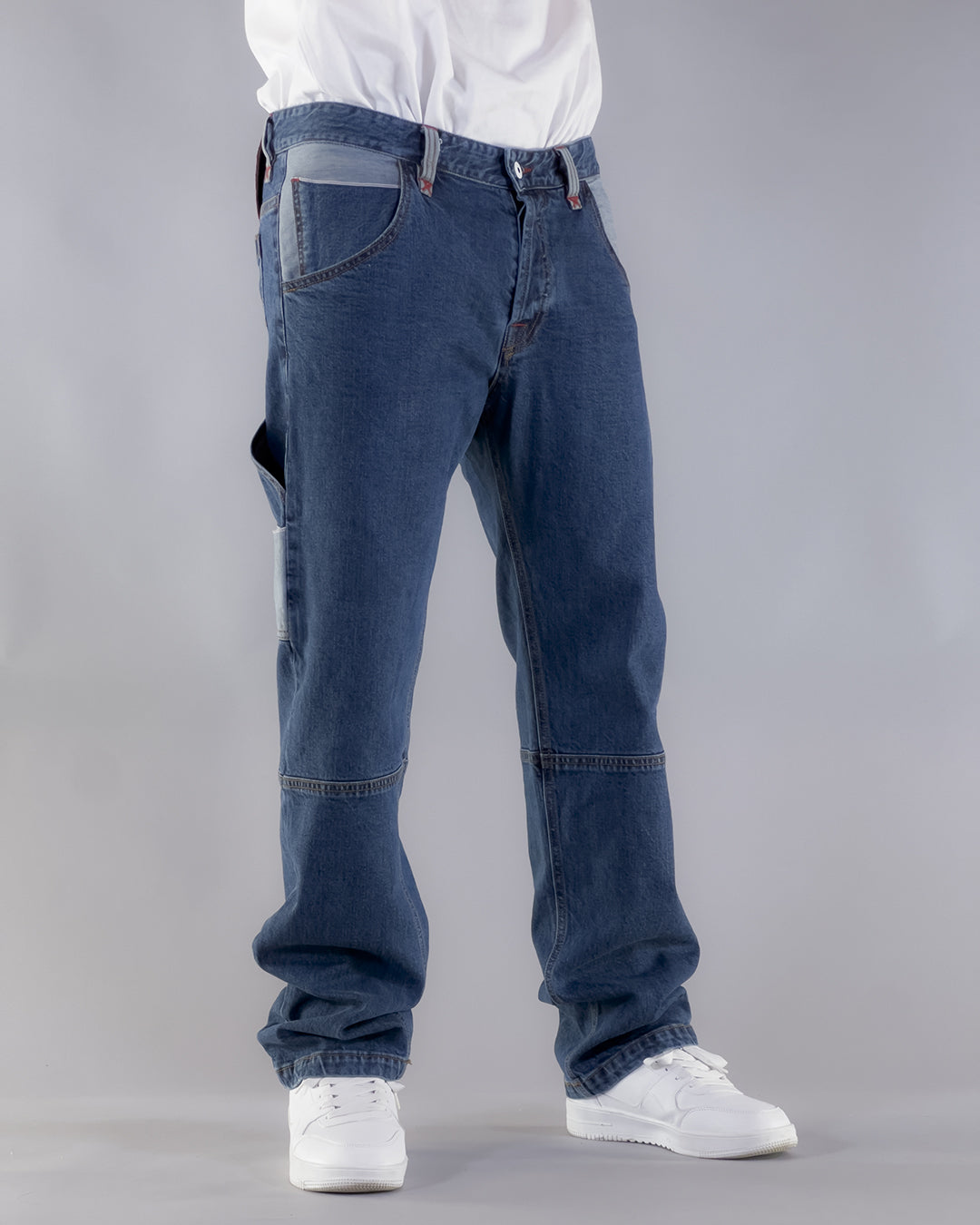 PANTS BROKE OUTLINE – SELVEDGE DENIM BLU STONE WASHED (EDIZIONE LIMITATA)