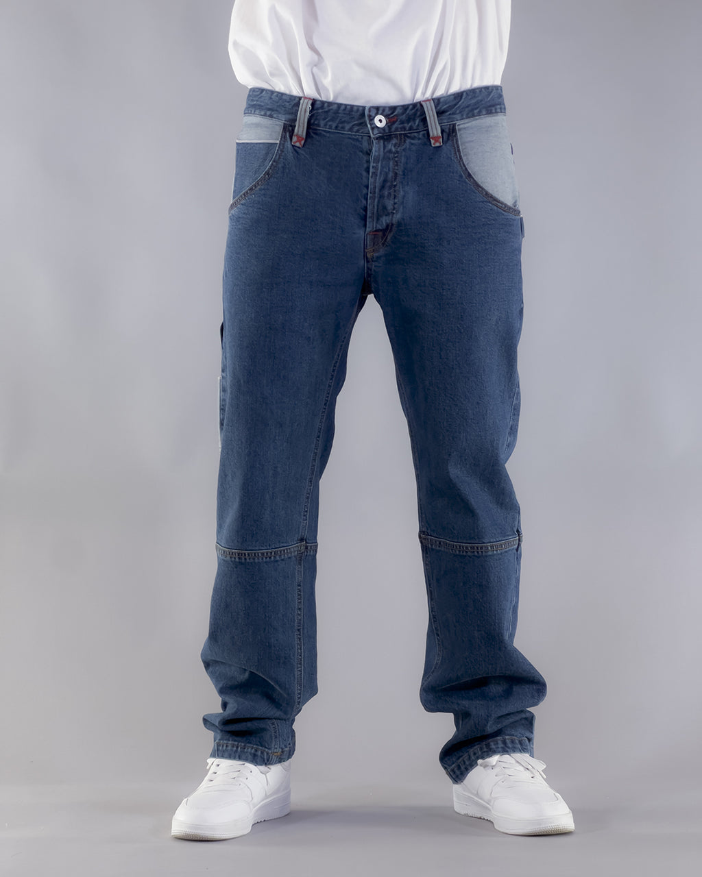 PANTS BROKE OUTLINE – SELVEDGE DENIM BLU STONE WASHED (EDIZIONE LIMITATA)