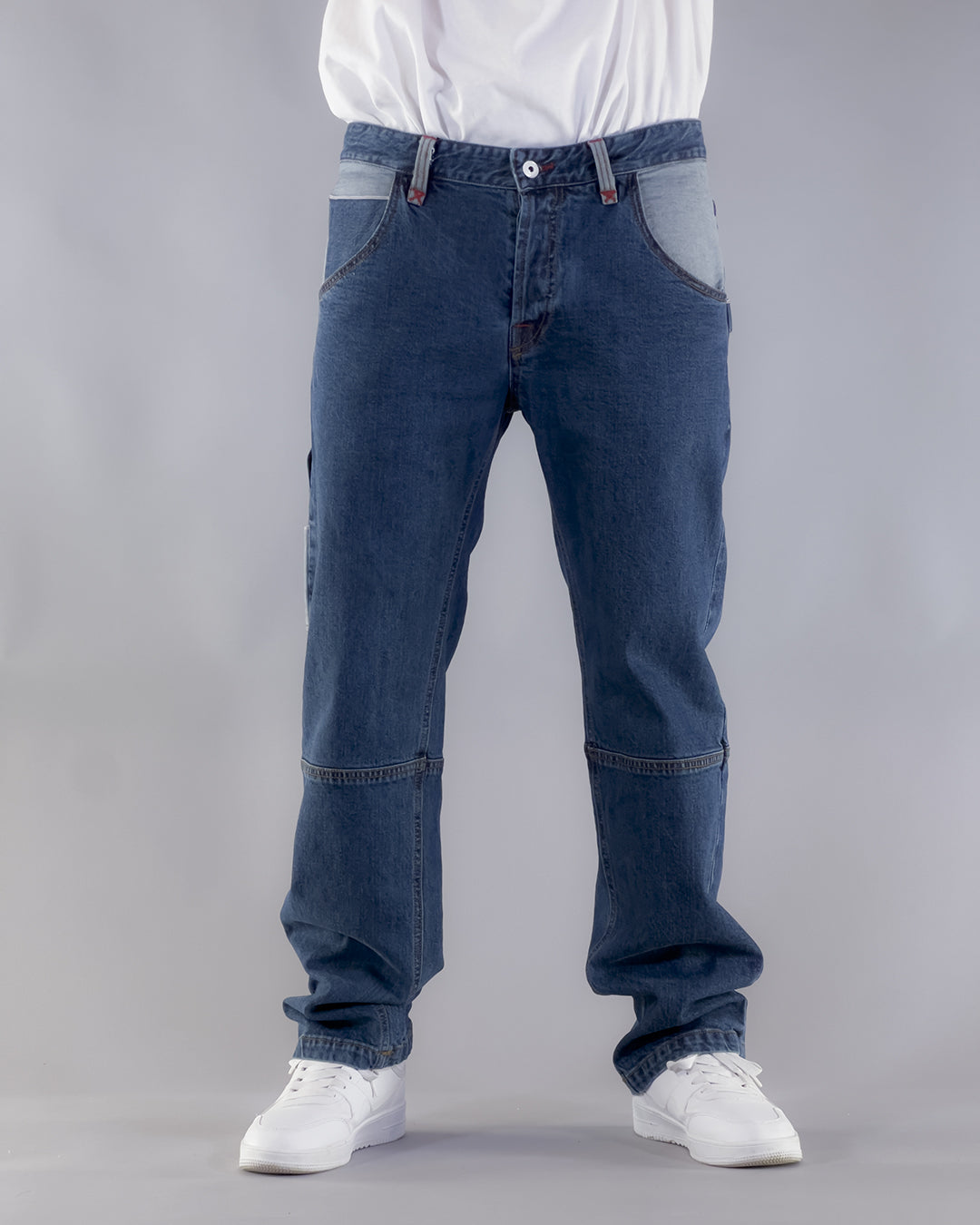 PANTS BROKE OUTLINE – SELVEDGE DENIM BLU STONE WASHED (EDIZIONE LIMITATA)