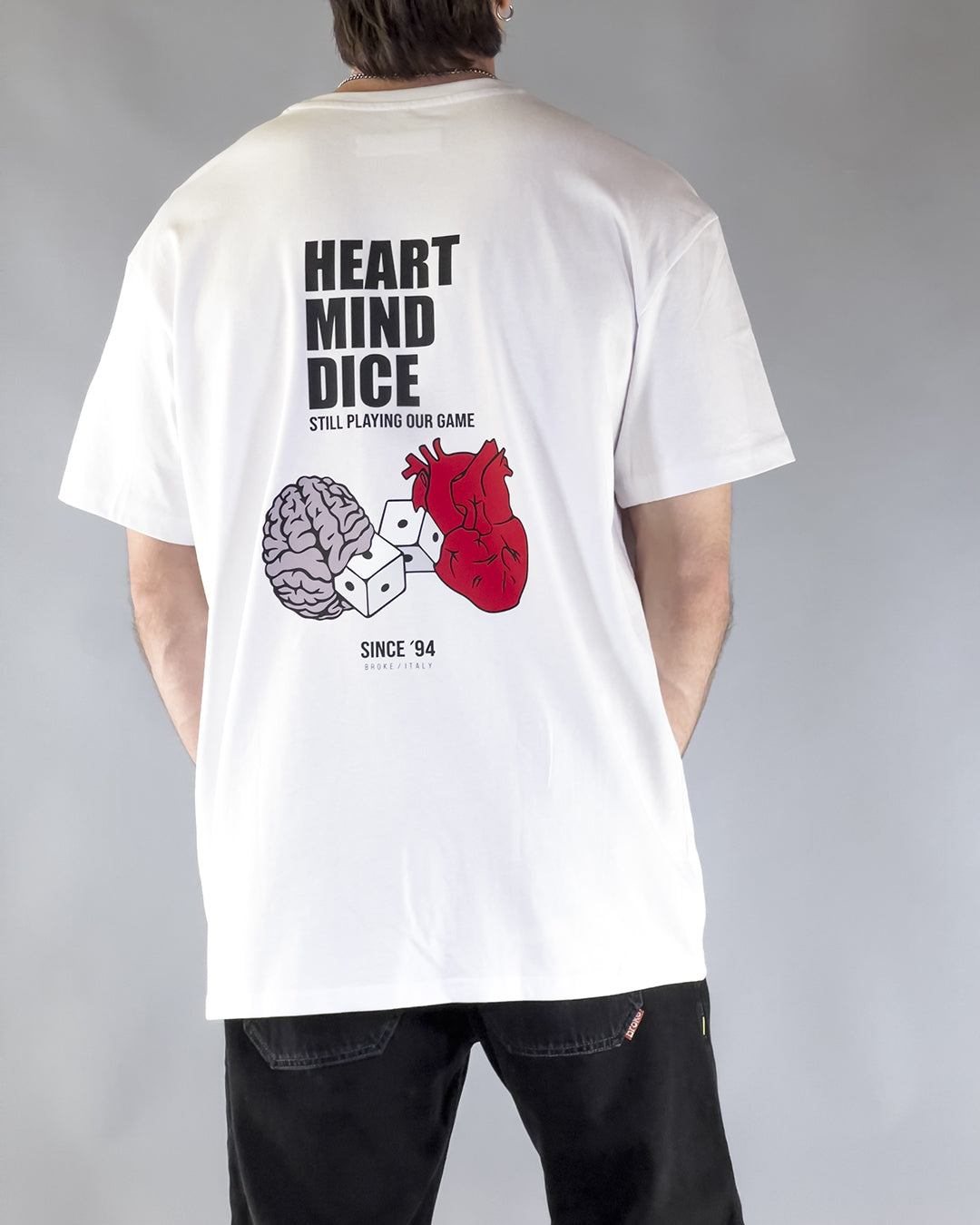 Broke – Weißes T-Shirt im 2er-Pack 