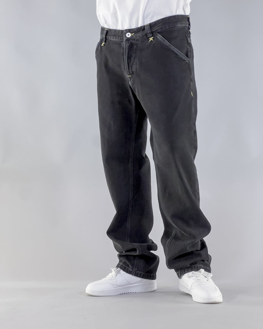 PANTS BROKE BELT – DENIM BLACK BLACK STONE WASHED (EDIZIONE LIMITATA)