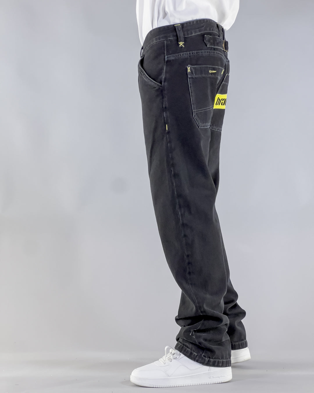 PANTS BROKE BELT – DENIM BLACK BLACK STONE WASHED (EDIZIONE LIMITATA)