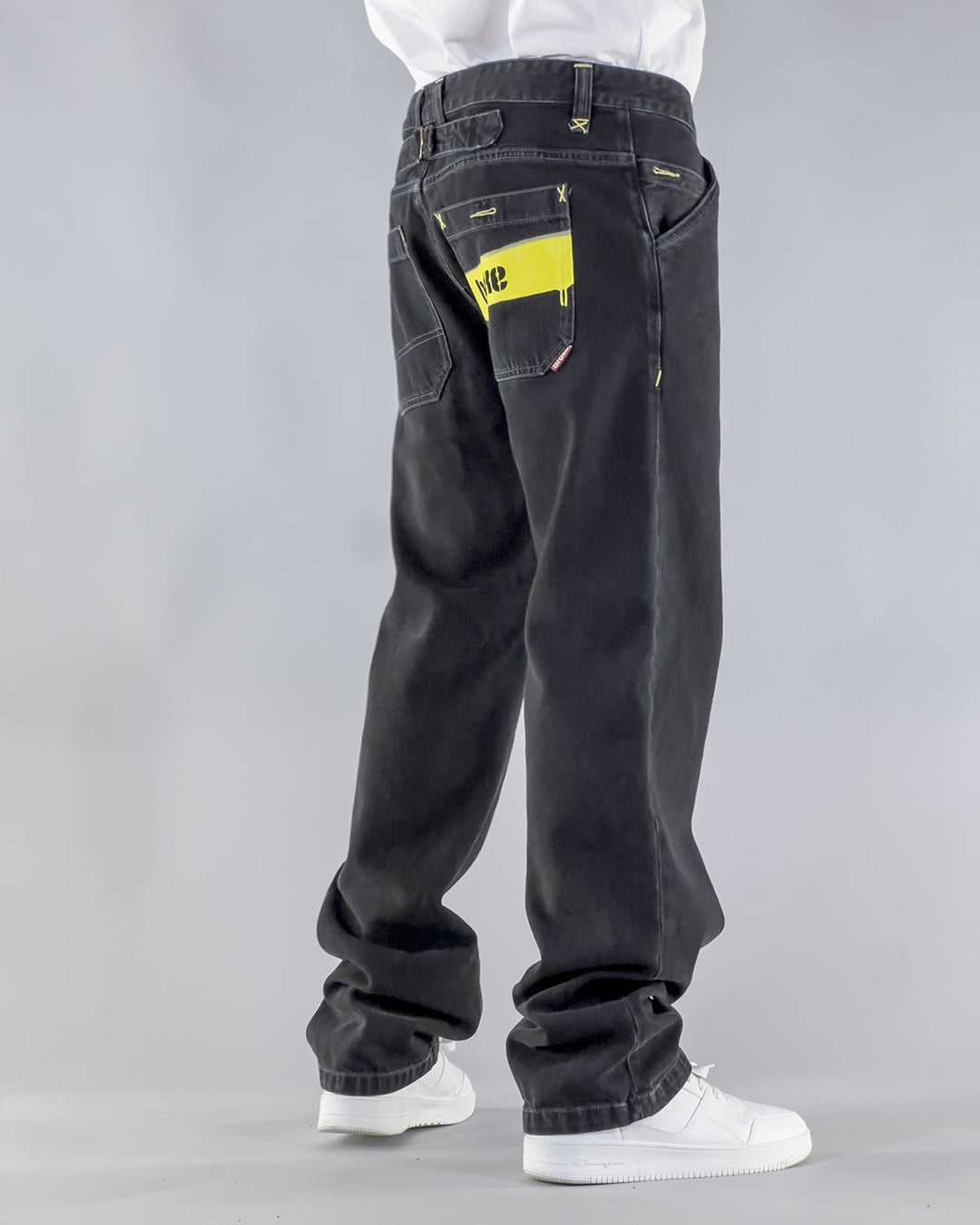 PANTS BROKE BELT – DENIM BLACK BLACK STONE WASHED (EDIZIONE LIMITATA)