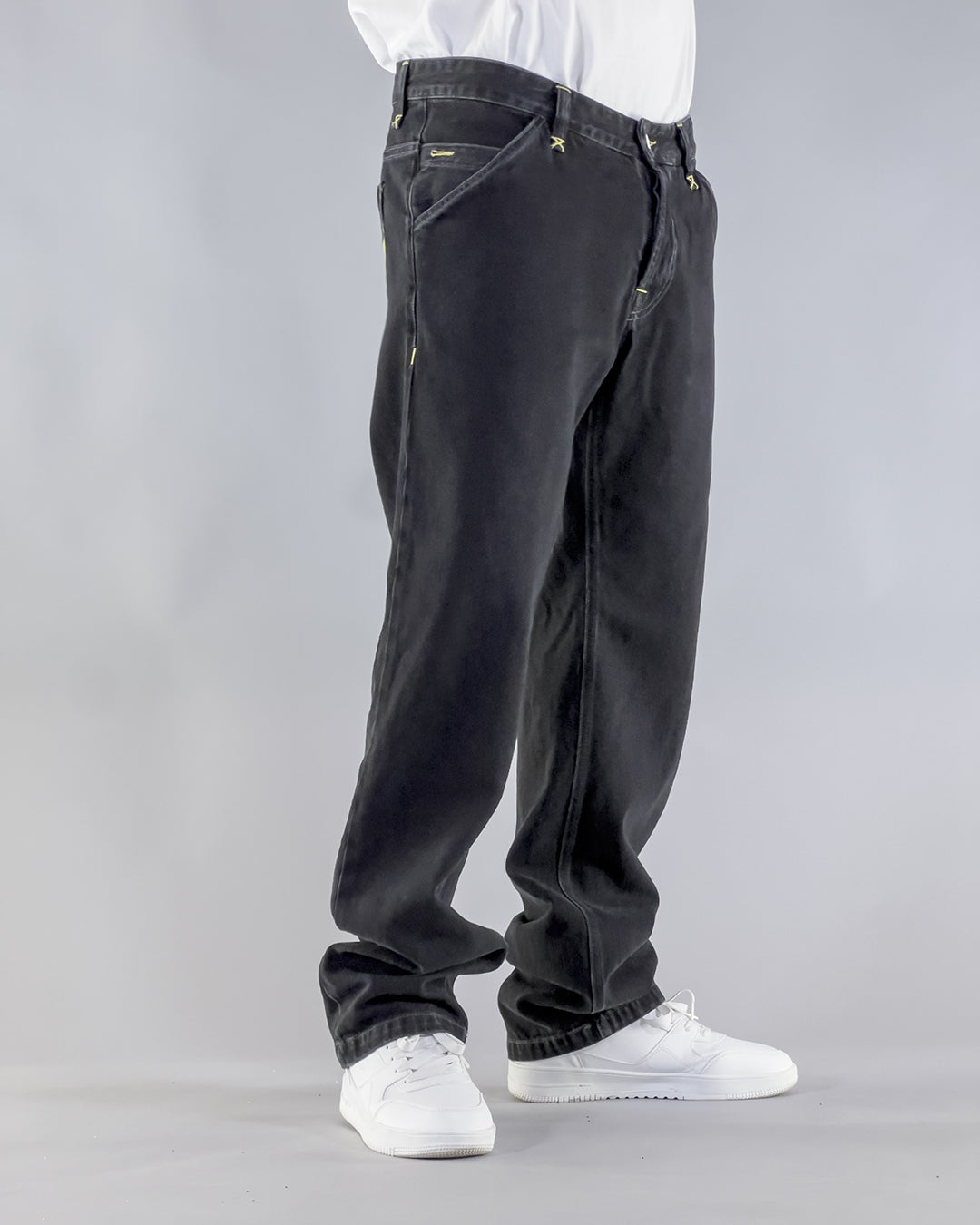 PANTS BROKE BELT – DENIM BLACK BLACK STONE WASHED (EDIZIONE LIMITATA)